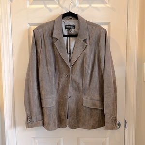 Suede blazer